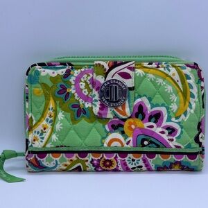 Vera Bradley Turn Lock Wallet In Tutti Frutti